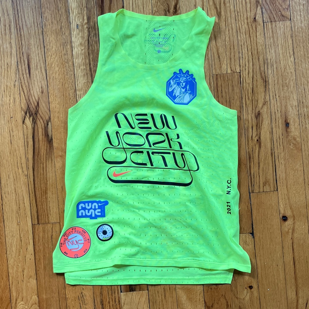 NIKE XS Dri-fit Aeroswift 2021 NYC Marathon tank